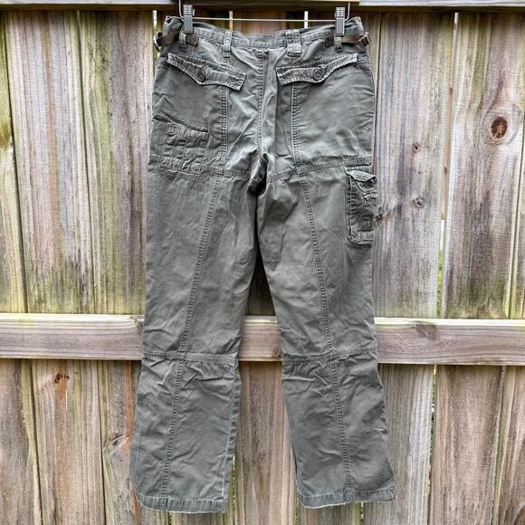 Y2K Cargo Pants Olive Army Green 27 / 4 - Picture 4 of 5